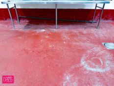 S/S Table: 118” x 30” - Rigging Fee: $100