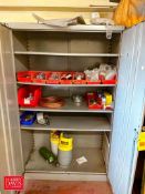 Remaining Contents of Room, Including: (2) Flammable Storage Cabinets, Plastic Cone-Bottom Tank, Sho