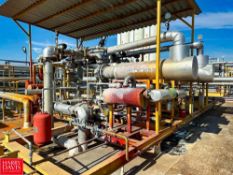 HTST Hot Water Set, (2) S/S Shell & Tube Heat Exchangers, (2) Modulating Steam Valves, Traps, Steam