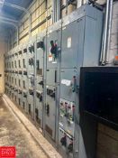Allen-Bradley Centerline 2100 Motor Control Center, S/N: JWWY85/1 with (24) Allen Bradley Powerflex