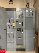 Allen-Bradley Centerline MCC, S/N: A784368/4 with Horizontal Power 1200 Amps, Vertical Power 300 Amp