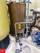 150 Gallon Brine Tank with Transfer Pump and Baldor 2 HP 3, 450 RPM Motor - Rigging Fee: $300