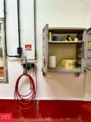 Air Hose Stations with Valves, S/S Topped Table: 4' x 30