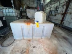 300 Gallon Plastic Square Tank (Subject to BULK BID: Lot 400) - Rigging Fee: $250