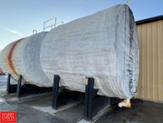 10,000 Gallon Steel Horizontal Tank on Steel Frame (Subject to Seller's Confirmation)