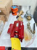 Bell and Gossett 1/6 HP Motor, Safety Valve, Pressure Valves, Johnson Control Valve and 1