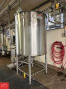 400 Gallon S/S Tank with Dual Hinged Lid and Level Probe - Rigging Fee: $770