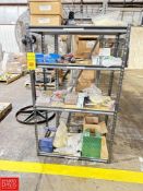 Grinder Wheels, Headsets, Tubing, Fuses, Cables, Power Tool Attachments and Shelf: 5' x 3' x 18