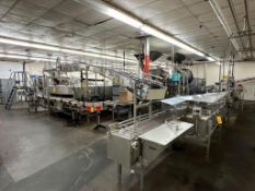 BULK BID (Lots: 123-146): Elmar 21-Valve Hot Fill Line with Nercon Air Conveyor, Resina Capper