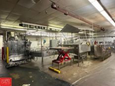 BULK BID (Lots: 105-118B): Elmar 21-Valve Filling Line with Pace Unscrambler, Nercon Air Conveyor