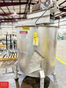 350 Gallon S/S Tank with Vertical Agitation - Rigging Fee: $100