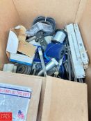 P.E. Labeler Parts with Cylinders, Label Heads, Bearings, Hardware and Electrical Components