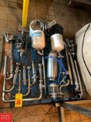 Assorted S/S, Including: Valves, Spray Balls, Elbows, Clamps, Site Glass, (2) Expansion Tanks