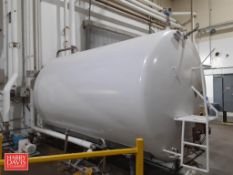 APV Crepaco 5,000 Gallon Horizontal Jacketed Storage Tank, S/N: 2736, 2