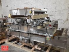 CPW S/S Pallet Dispenser with S/S In-Feed, De-Stack and Discharge Conveyor and Power Disconnect