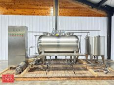 Skid-Mounted Cook System with 350 Gallon and 125 Gallon S/S Tanks, Platform, (3) Pumps, (5) SINEE