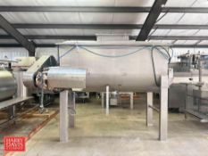 450 Gallon S/S Horizontal Ribbon Blender with Drive - Rigging Fee: $750