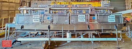 Tamper Evident Neck Bander, Model: UWS-20, S/N: 059 with PDC 20' and S/S Steam Tunnel, Model: KST-80