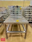 S/S Table: 5’ x 3’ x 33” Height - Rigging Fee: $75