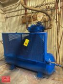 15 HP Air Compressor with 100 Gallon Horizontal Air Tank - Rigging Fee: $750