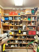Assorted Electrical Components, Pipe Dies, Drills, Impact Tools, Wire and Chains - Rigging Fee: $45