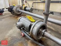 Alfa Laval Centrifugal Pump with Baldor S/S Clad 2 HP 1,750 RPM Motor: Mounted on S/S Base