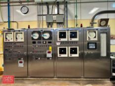 Automation Direct Touch Screen HMI, (7) ABB Commander 1900 Chart Recorders, (2) Partlow Chart Record