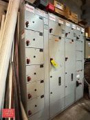 GE 8000 600/300 Amp Motor Control Center, S/N: 961X0900F01 with (12) Disconnects