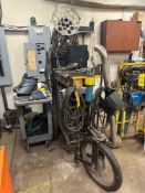 Miller Econo Twin HF Welder: Mounted on Cart (Tank Not Included) - Rigging Fee: $100