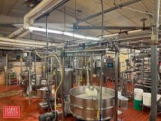 700'+ S/S Piping and Assorted Valves, Including: (2) S/S Air, (3) Butterfly, Check, Clamps and