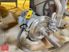 G&H Centrifugal Pump, Model: GHC-2/240 with Reliance 5 HP 1,730 RPM Motor: Mounted on S/S Base