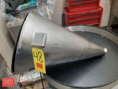 S/S Powder Funnel with Hinged Top Cover and 3