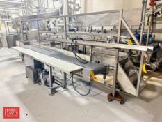 S/S Framed Conveyor with Drive, AC Tech Variable-Frequency Drive and S/S Framed Poly Topped Wing