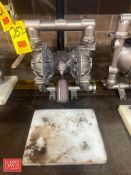 S/S Diaphragm Pump with Muffler: Mounted on Poly Base - Rigging Fee: $150