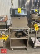 Hitachi Ink Jet Printer, Model: RX2-SD160W with S/S Cart - Rigging Fee: $125