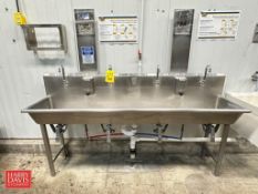 4-Station S/S Hand Sink Trough: 80