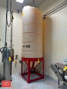 Raven 800 Gallon Cone-Bottom Poly Tank with Stand and Air Actuated Valve - Rigging Fee: $700