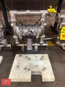 S/S Diaphragm Pump with Muffler: Mounted on Poly Base - Rigging Fee: $150
