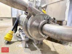 SPX Centrifugal Pump, Model: 2045, S/N: 1000002786666 with Baldor S/S Clad 3 HP 3,470 RPM Motor