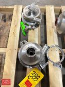 Waukesha Cherry-Burrell 2” x 1.5” S/S Clamp-Type Pump Heads - Rigging Fee: $30