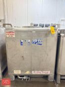 LiquiTote 400 Gallon 316L S/S IBC Tote with S/S Butterfly Valve - Rigging Fee: $125