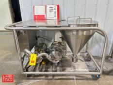 Admix Fastfeed Portable S/S Powder Blender, Model: FF-425, S/N: RO–305 with Hopper (2) Centrifugal