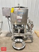 Breddo 50 Gallon 10 HP Portable S/S Likwifier, Model: LDD, S/N: D13656 98172 with S/S Diaphragm Pump