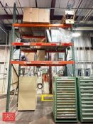 Section: Pallet Racking with (2) Uprights, (6) Cross Braces and (6) Wire Beds - Rigging Fee: $100
