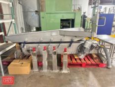Key Iso-Flo S/S Vibratory Feeder, Model: SH01–009254, S/N: W1026910-009254 with Spare Drive