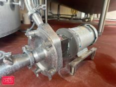 Fristam Centrifugal Pump, Model: FPX1741-205, S/N: FPX17410604113 with Baldor 5 HP 1,750 RPM Motor