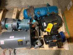 Assorted Motors, Including: Baldor 20/15 HP, Lincoln 3 HP with Gear Reducing Drive, AMT 3 HP, 7.5 HP
