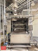 BE/W S/S Dual Sigma Arm Dough Mixer with S/S Depositor Funnel, FPA S/S Conveyor, Model: 21507001, Dr