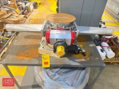 NEW MAC Process Air Actuated Gate Valve, Model: BSD4, S/N: 1100224172-010-1 and ICot Air Pressure Re