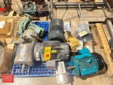 Assorted Motors, Including: Baldor S/S Clad and Others, up to 15 HP and Gear Reducing Drives - Riggi